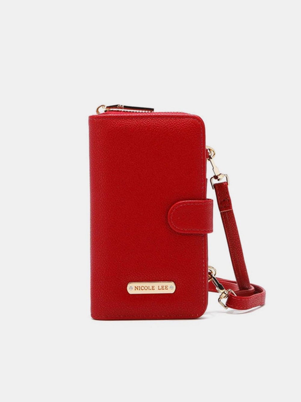 BOUTIQUE Nicole Lee USA 2 Piece Phone Case Crossbody Wallet, in Red